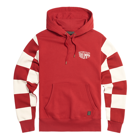 HAYTHAM PULL-ON HOODIE RED / BONE