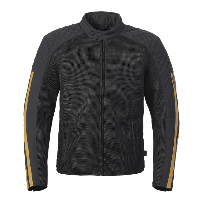 BRADDAN RETRO MESH JACKET BLACK / GOLD