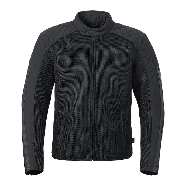 BRADDAN RETRO MESH JACKET BLACK