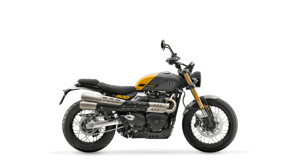 スクランブラー900ミネラルグレー/コスミックイエロー